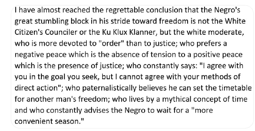 MLK theory of change