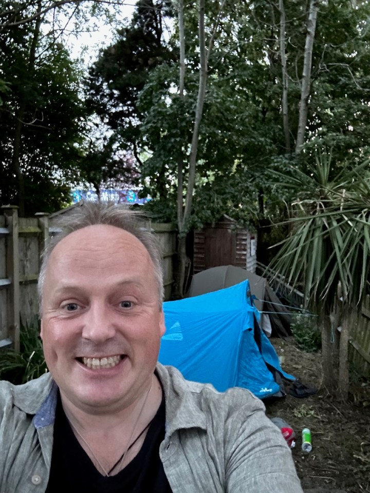 Me, camping in London
