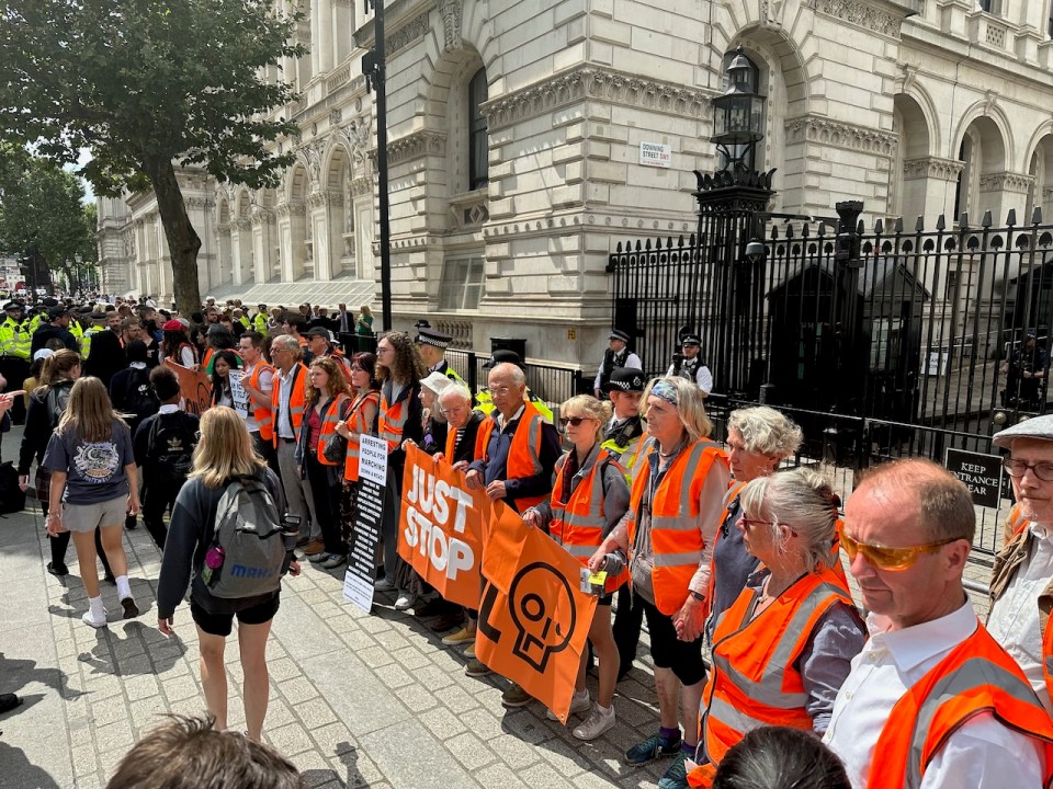 Outside Downing Street