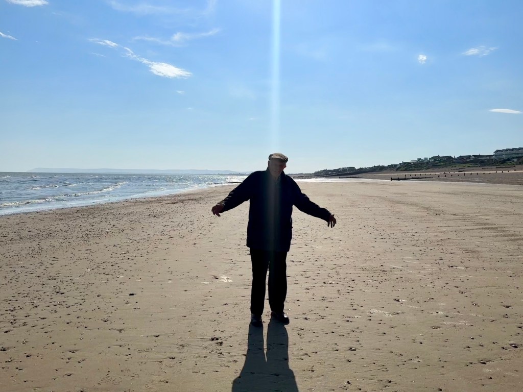Dad on the beach