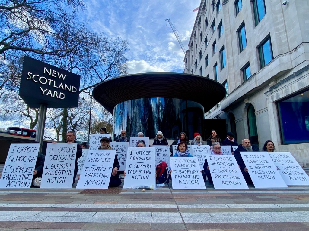 I oppose genocide. I support Palestine Action.